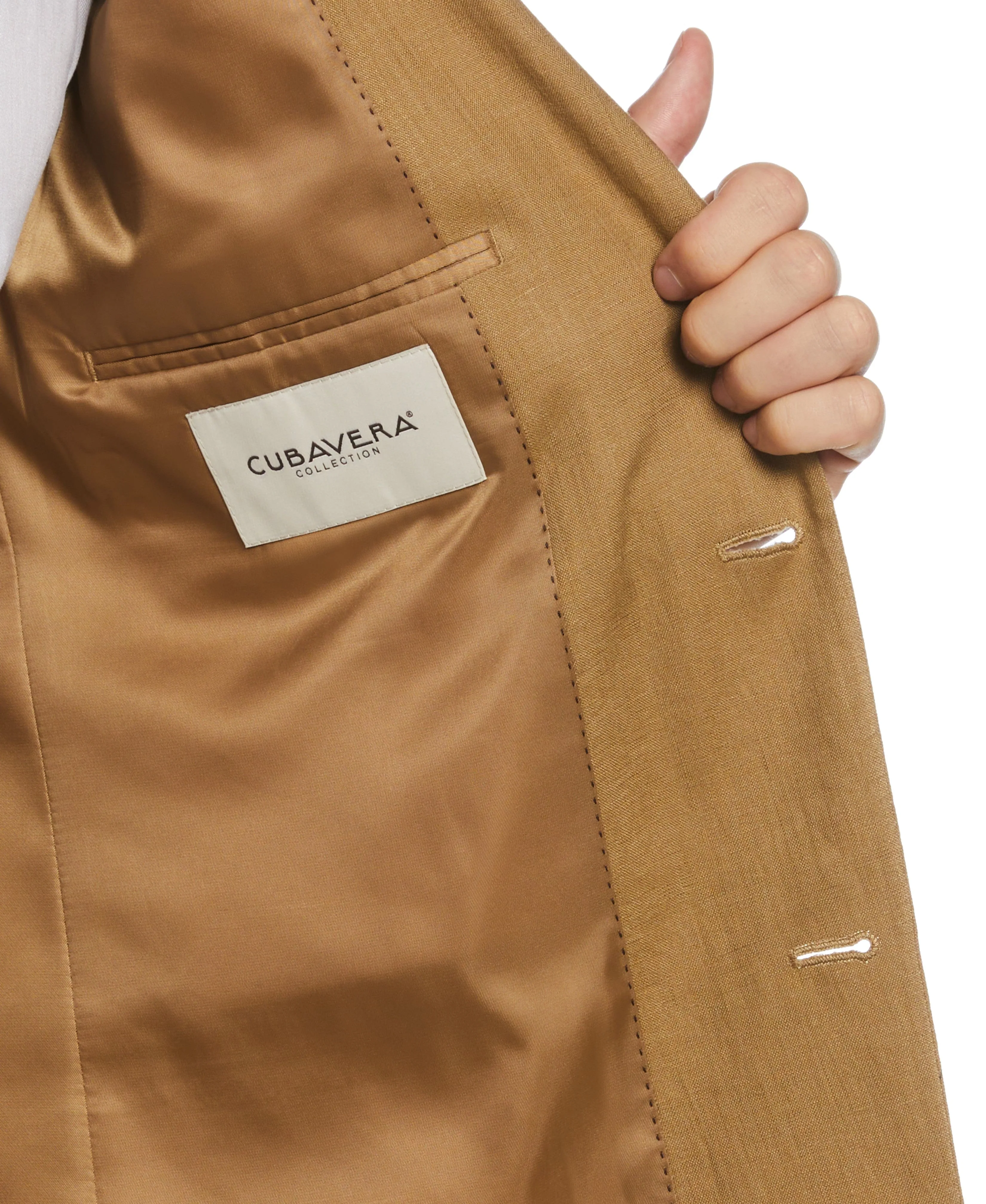 100% Linen Single-Breasted Suit Jacket