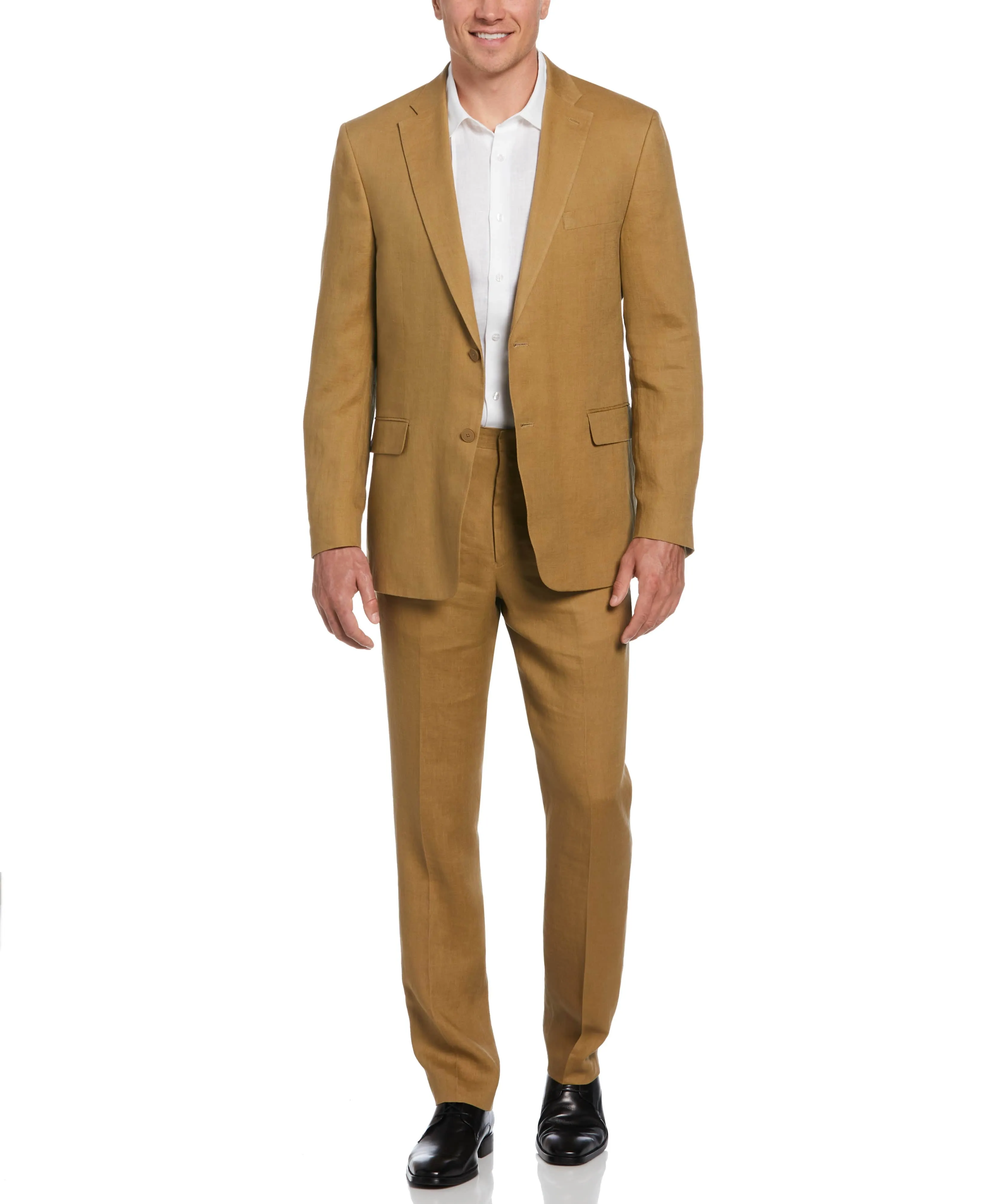 100% Linen Single-Breasted Suit Jacket