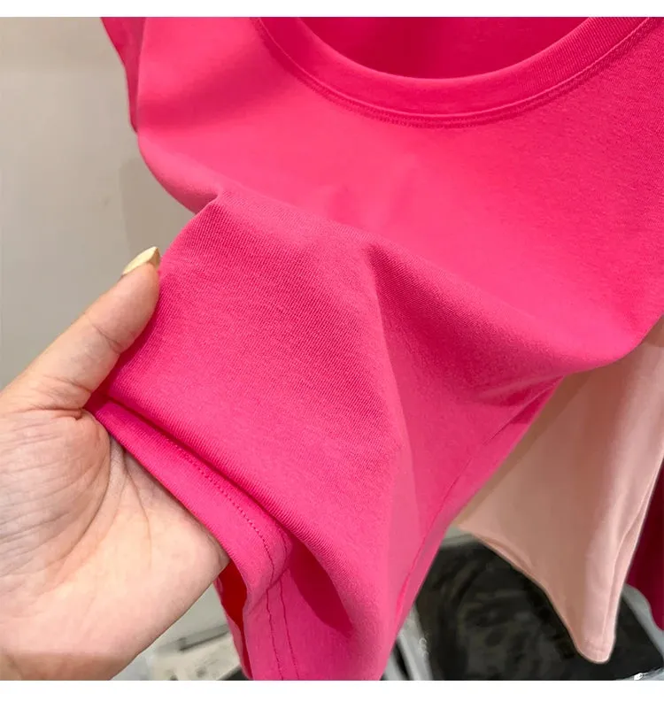 16 Colors Summer Slim Skinny Short Sleeve Croptops