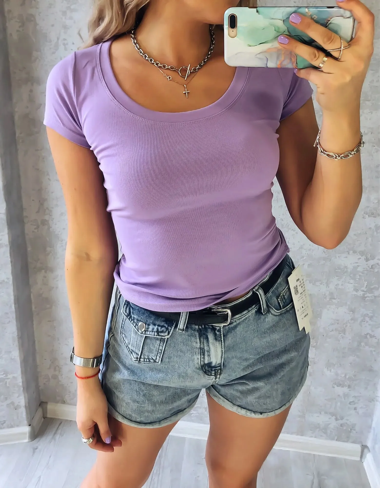 16 Colors Summer Slim Skinny Short Sleeve Croptops