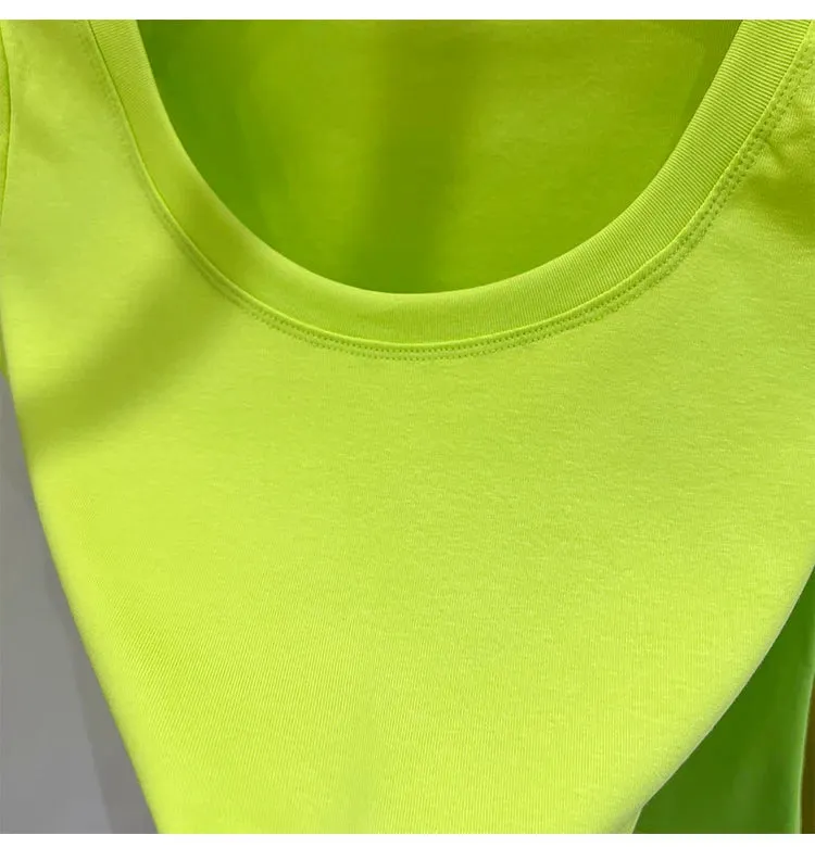 16 Colors Summer Slim Skinny Short Sleeve Croptops