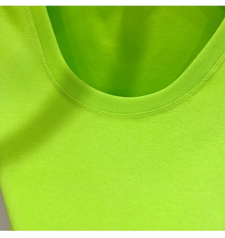 16 Colors Summer Slim Skinny Short Sleeve Croptops
