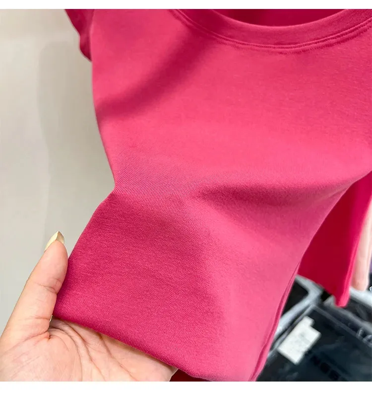 16 Colors Summer Slim Skinny Short Sleeve Croptops