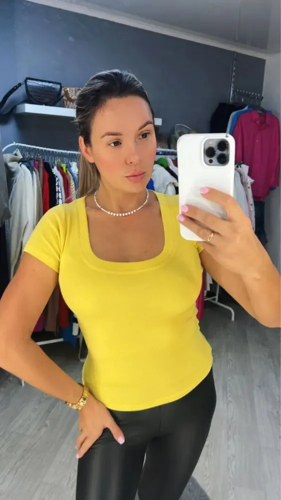 16 Colors Summer Slim Skinny Short Sleeve Croptops