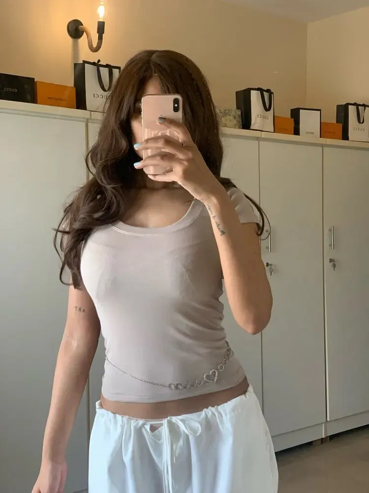 16 Colors Summer Slim Skinny Short Sleeve Croptops