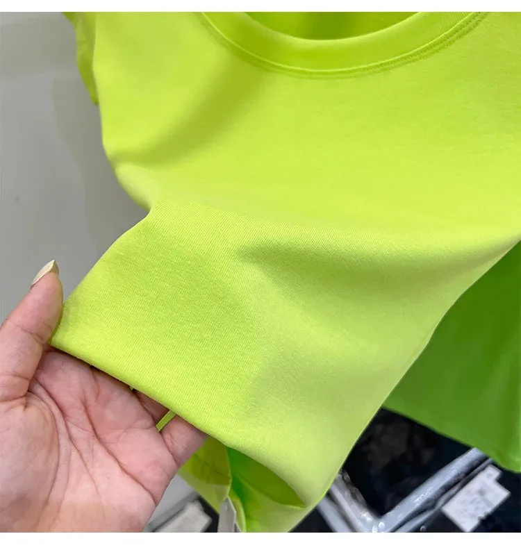 16 Colors Summer Slim Skinny Short Sleeve Croptops