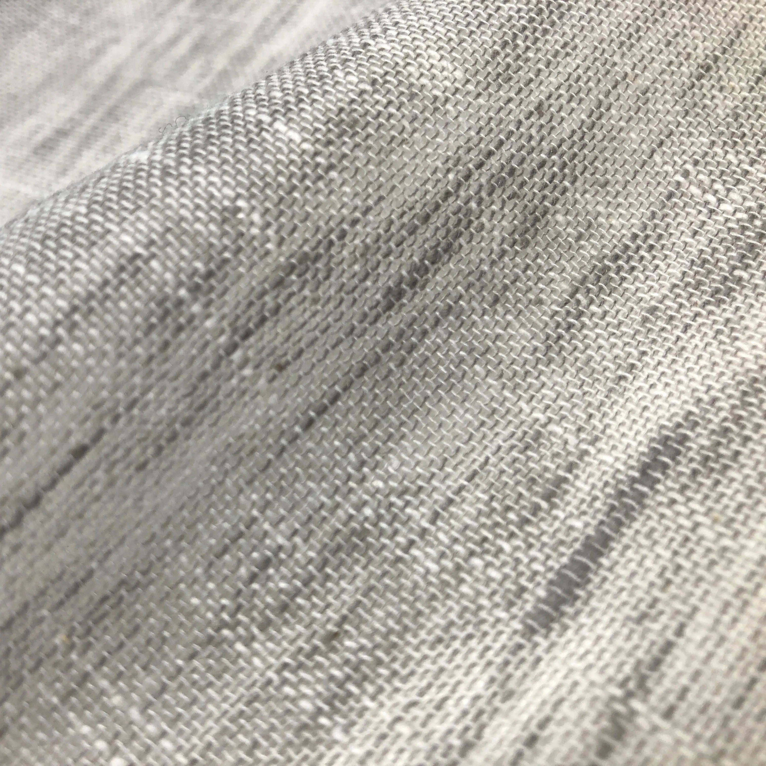 2 Tone Poly Cotton Linen Sheer Fabric By The Yard/CL1034