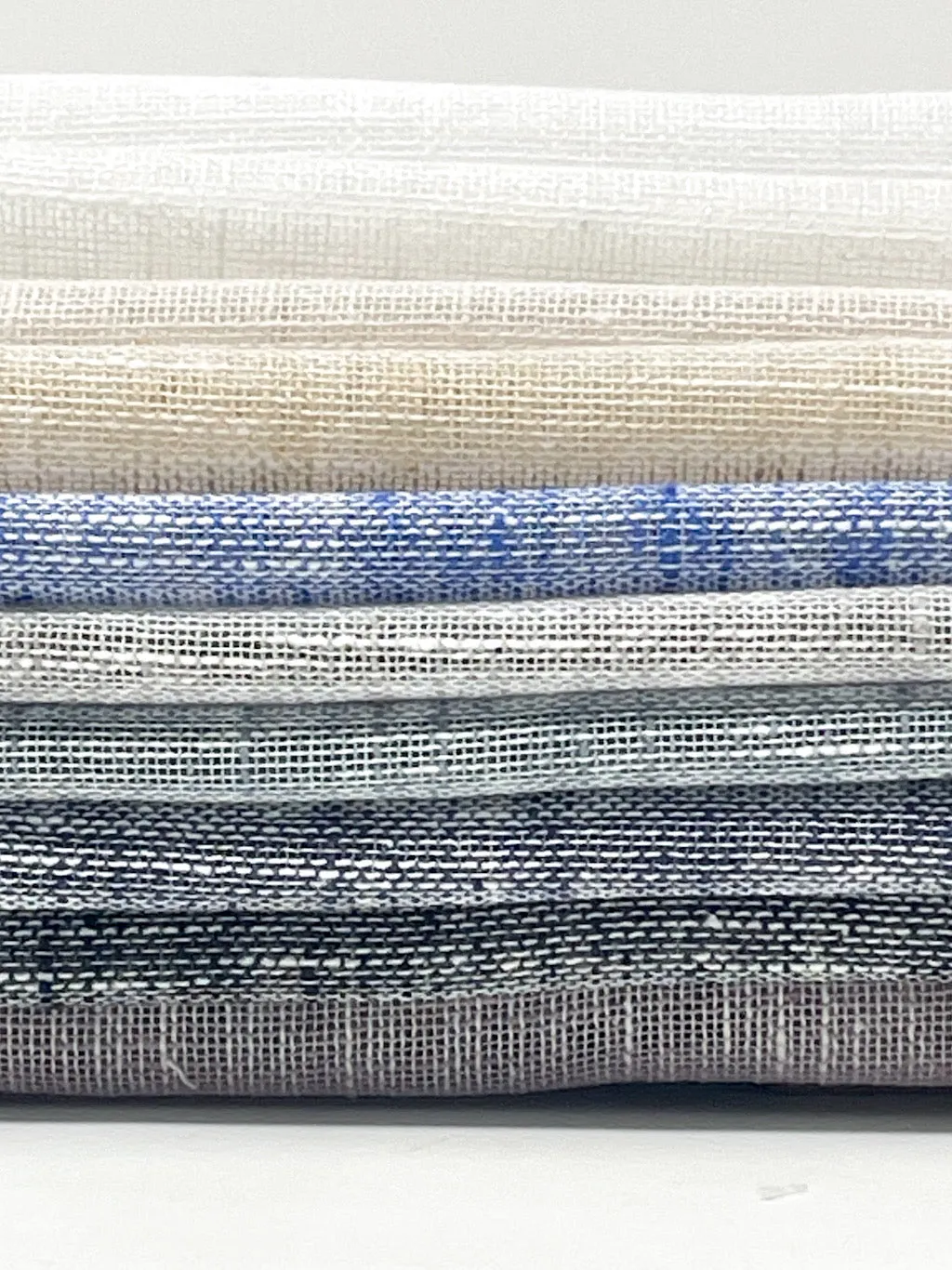 2 Tone Poly Cotton Linen Sheer Fabric By The Yard/CL1034