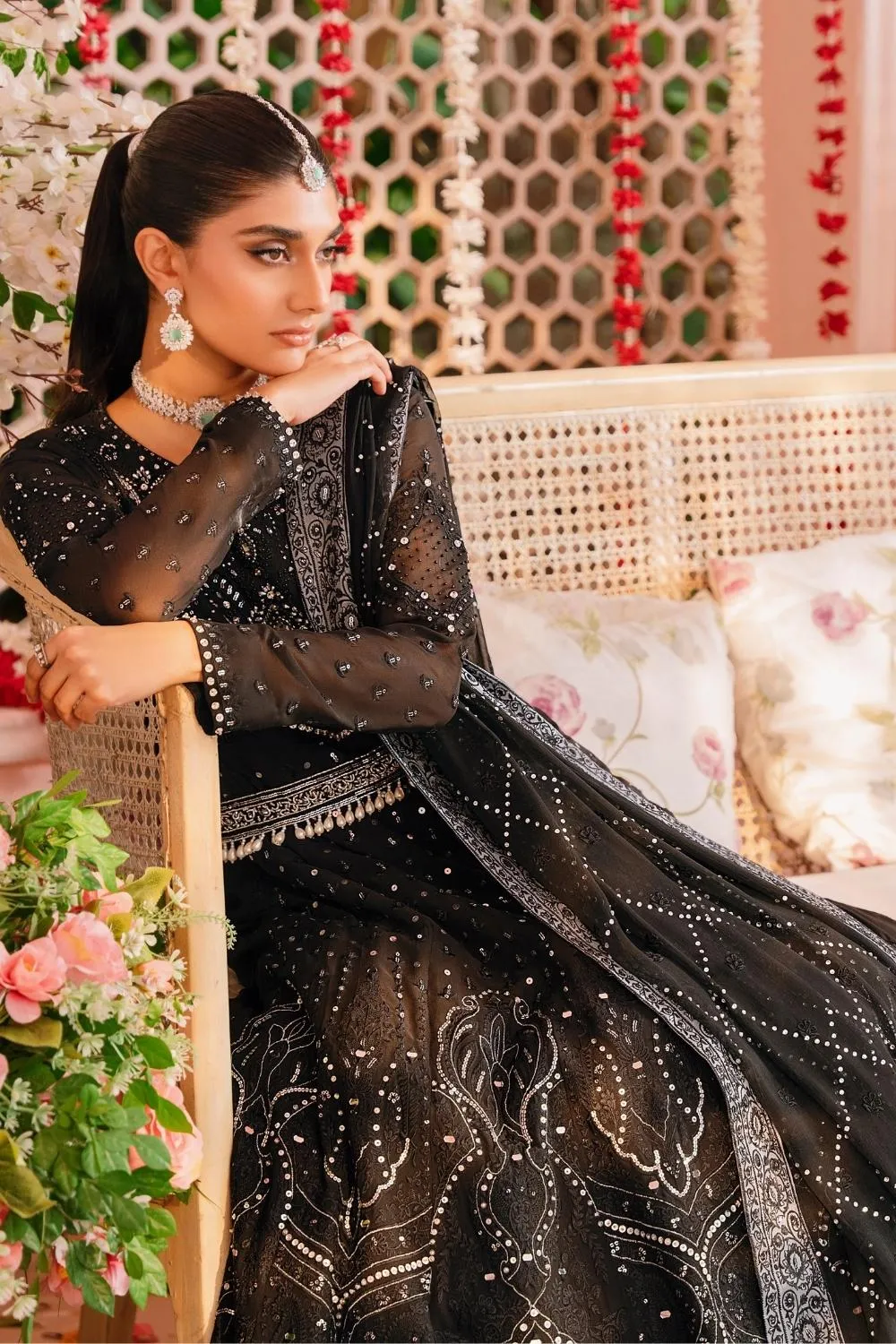 3PC Unstitched | Embroidered Luxury Formal Dress