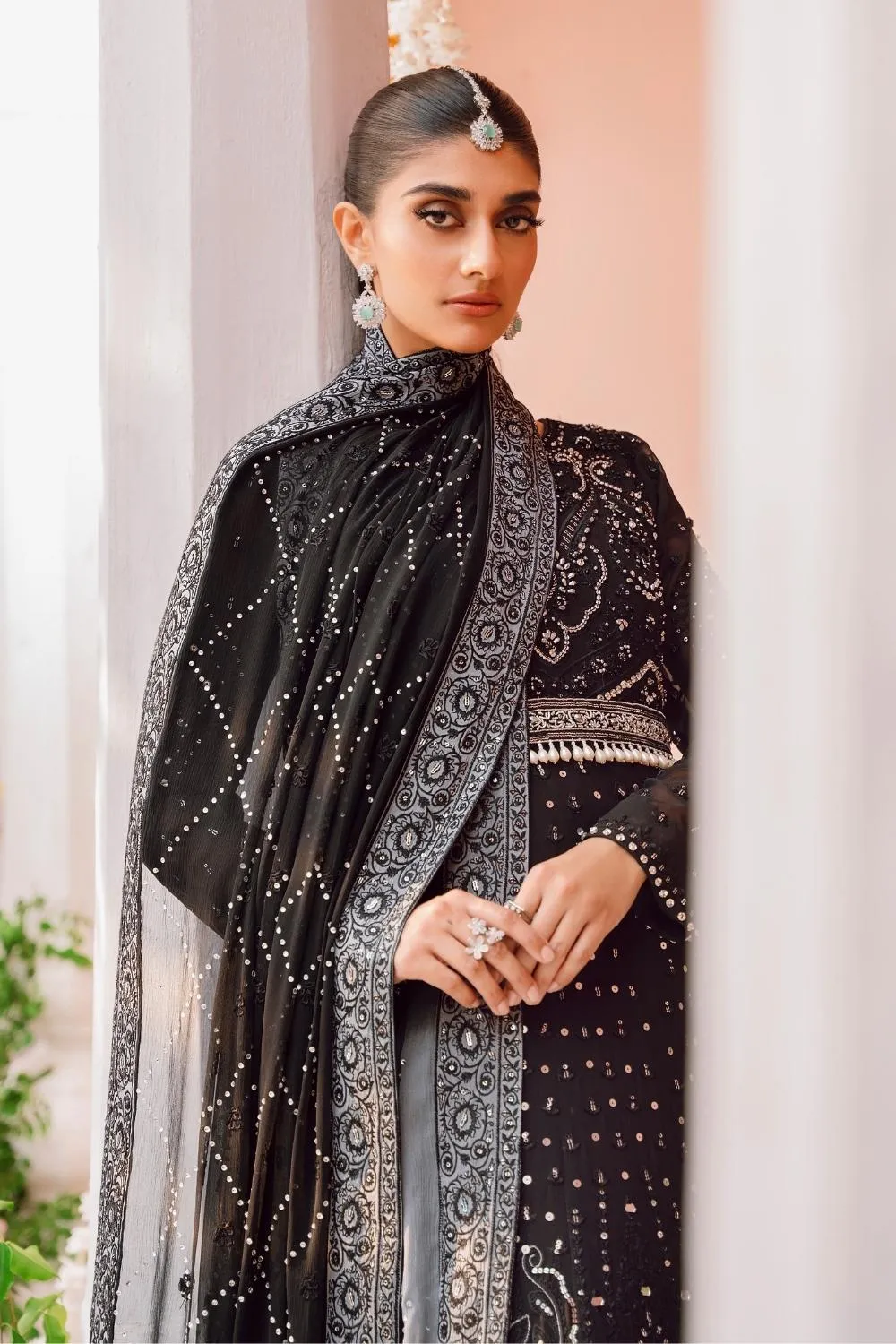 3PC Unstitched | Embroidered Luxury Formal Dress