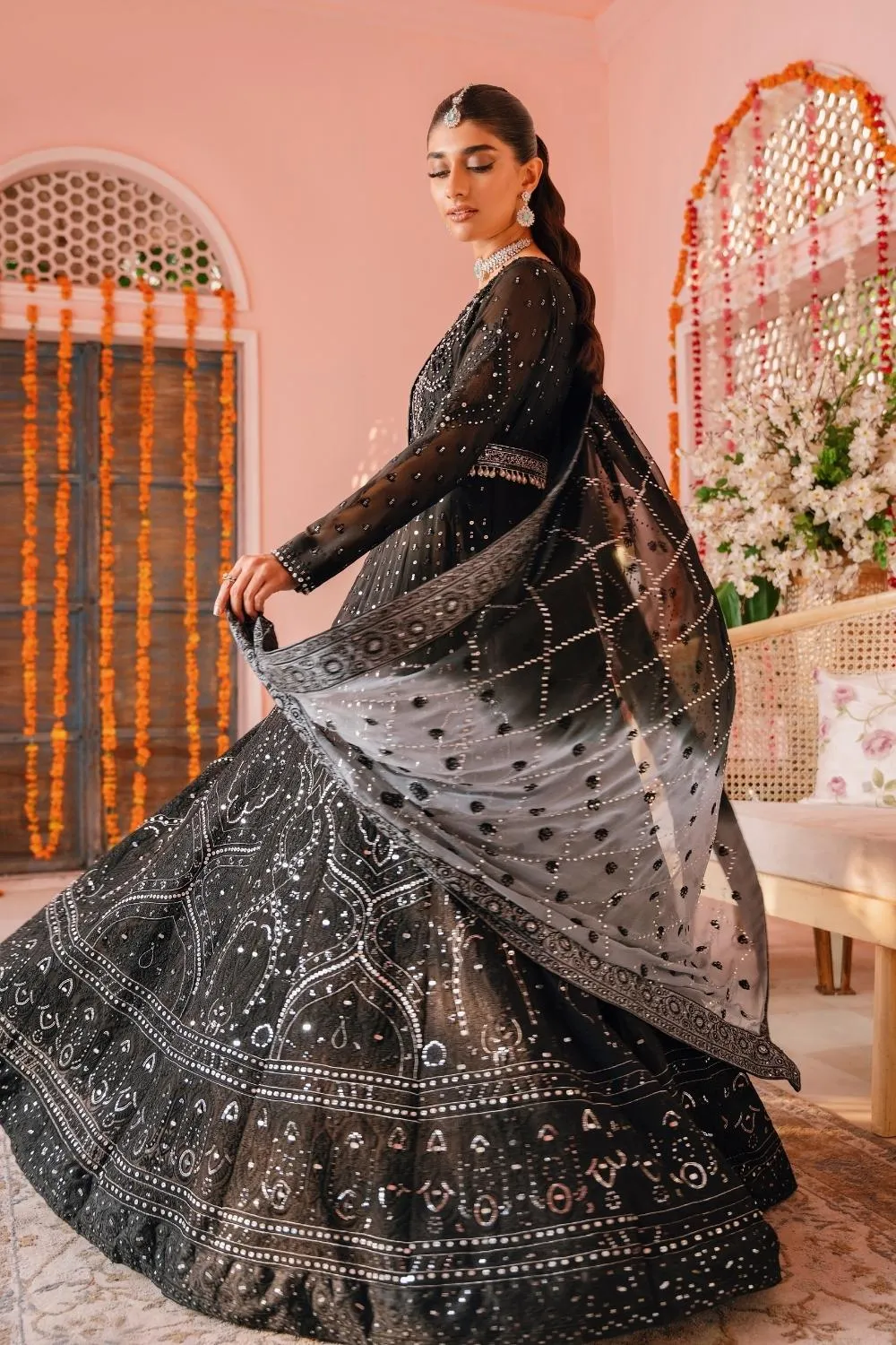 3PC Unstitched | Embroidered Luxury Formal Dress