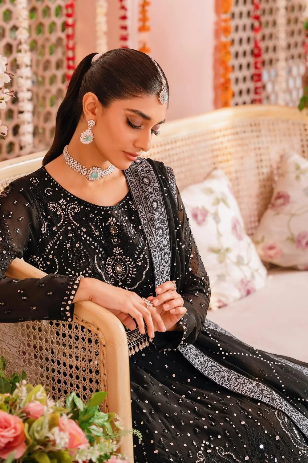 3PC Unstitched | Embroidered Luxury Formal Dress
