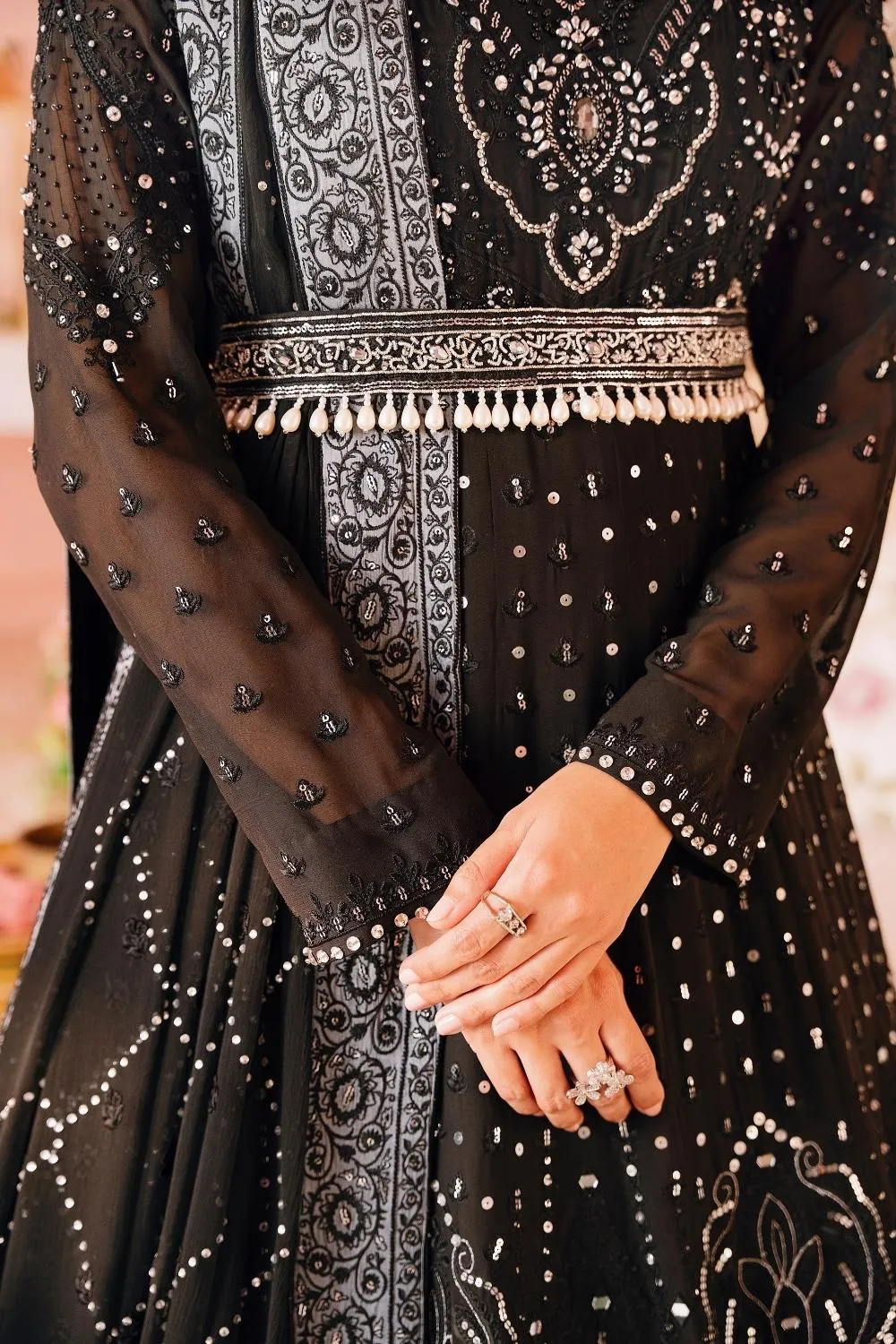 3PC Unstitched | Embroidered Luxury Formal Dress