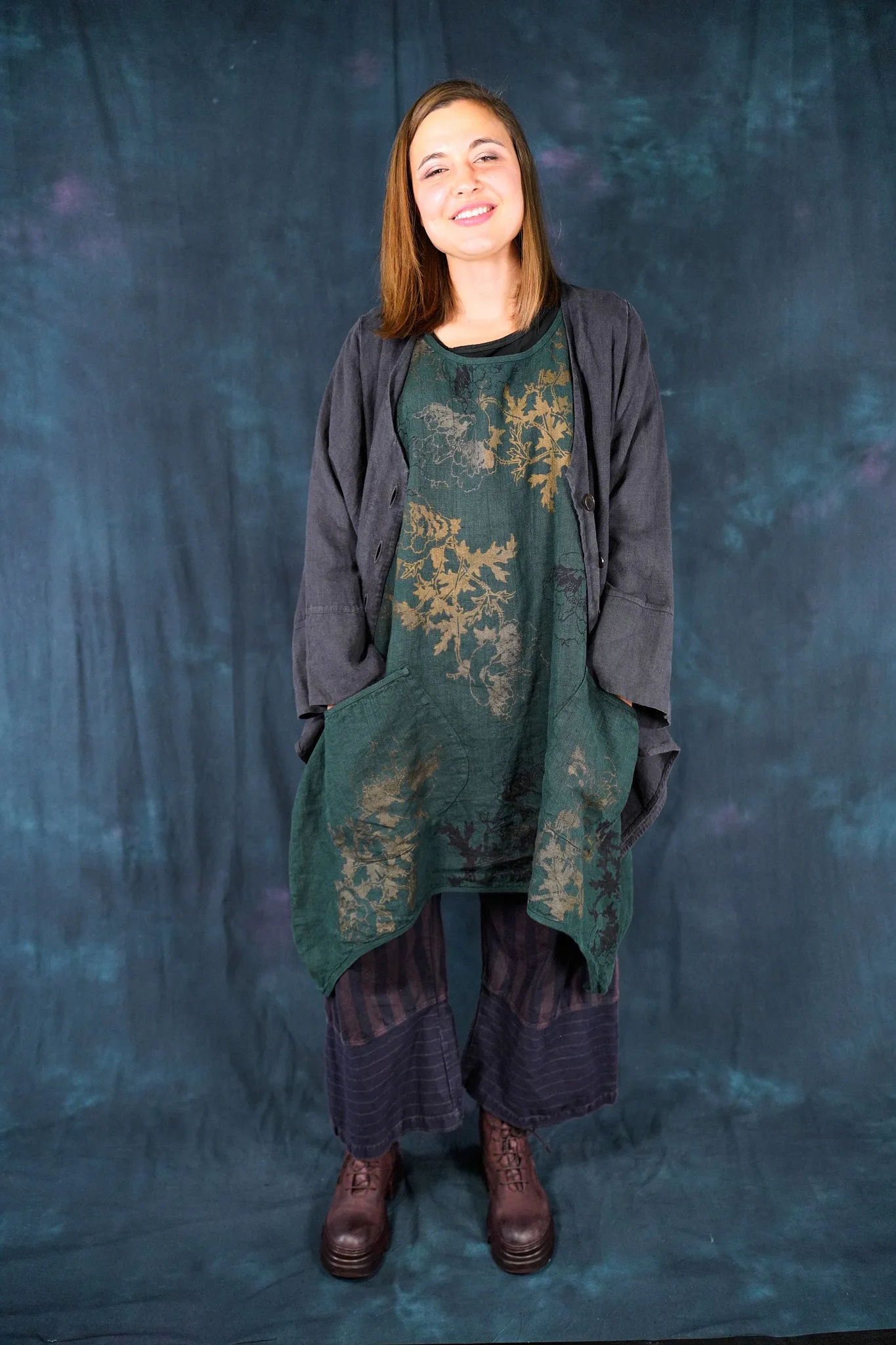 5289 Basque Cardigan Black Sand-U