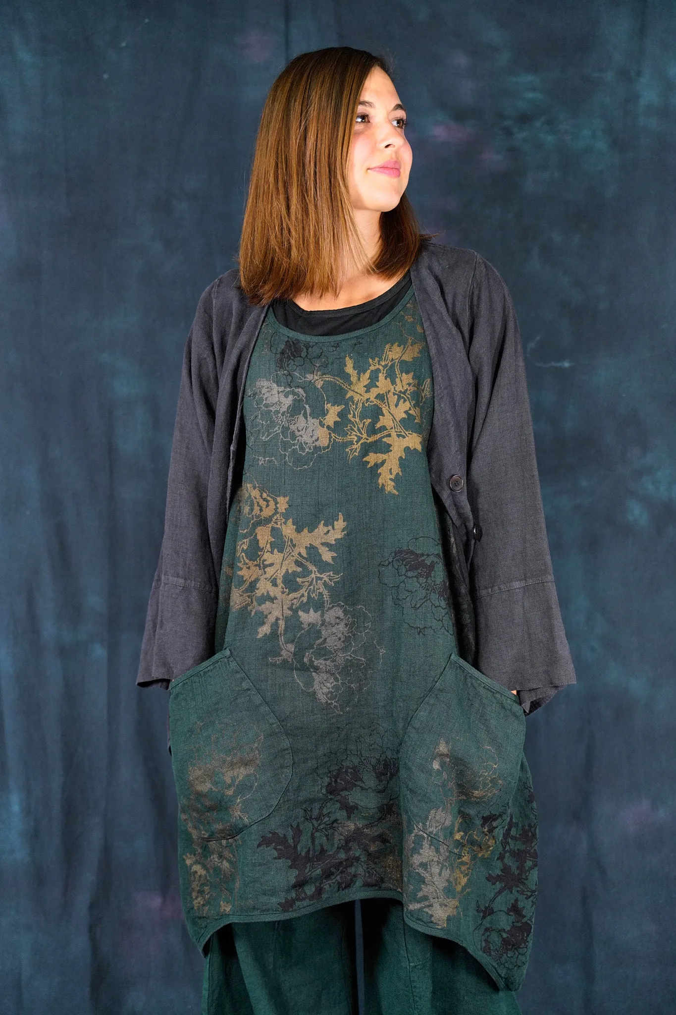 5289 Basque Cardigan Black Sand-U