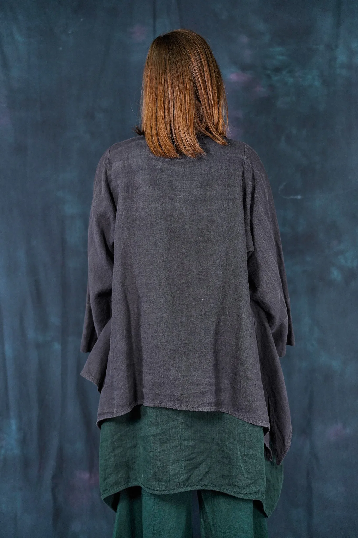 5289 Basque Cardigan Black Sand-U