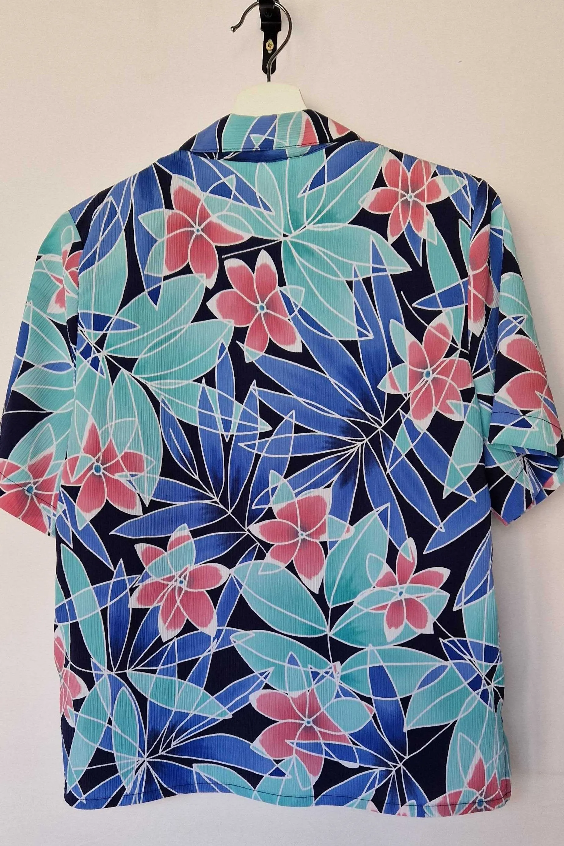 80's Bright Pastel Women's Short Sleeve Blouse Alia Brand