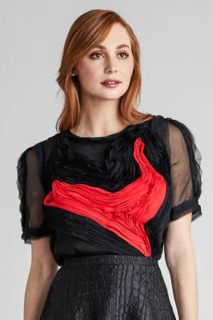 Abstract Heart Blouse