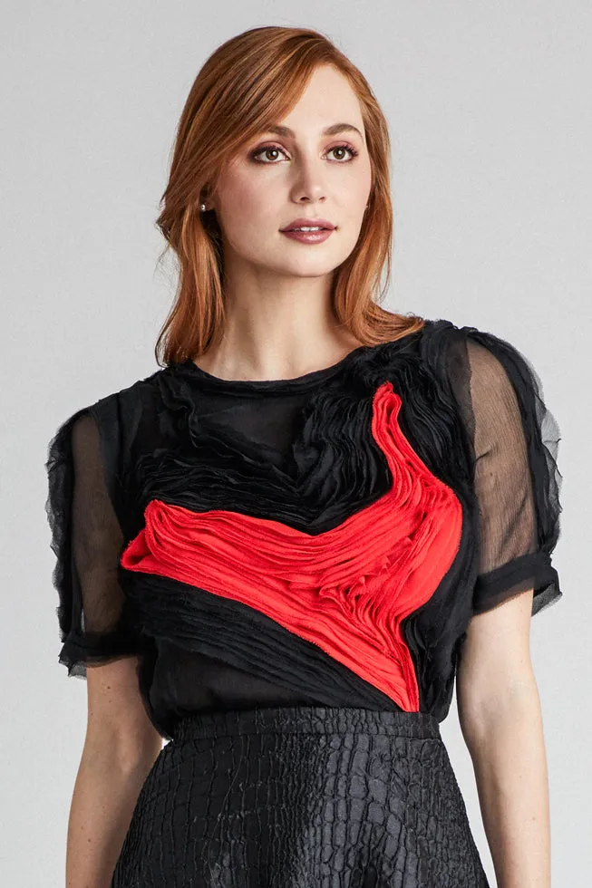 Abstract Heart Blouse