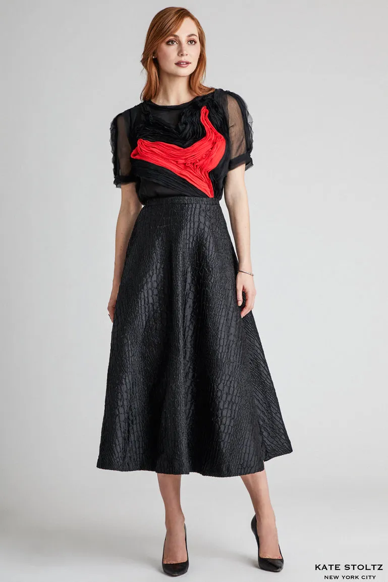 Abstract Heart Blouse