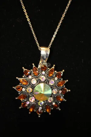 ADO | Embellished Starburst Pendant Brown
