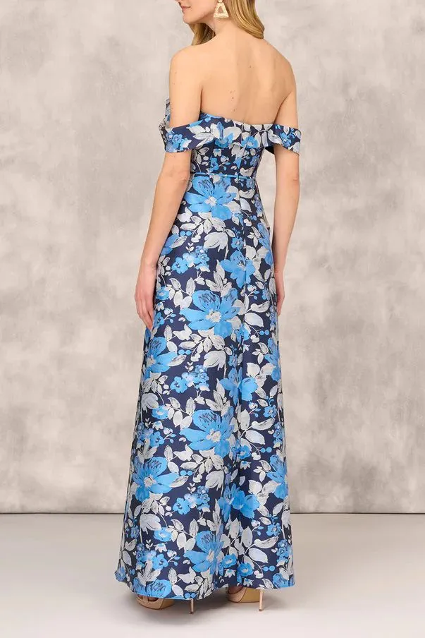 Aidan Mattox MD1E208165 Off Shoulder Sweetheart Neck And Draped Off The Shoulder
