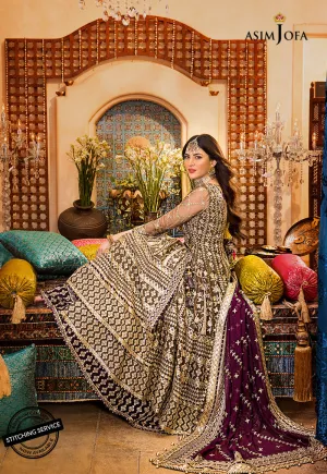 AJBN-01 | Asim Jofa  Baad-e-Naubahar Wedding Collection 2022 | Embroidered Chiffon Suits