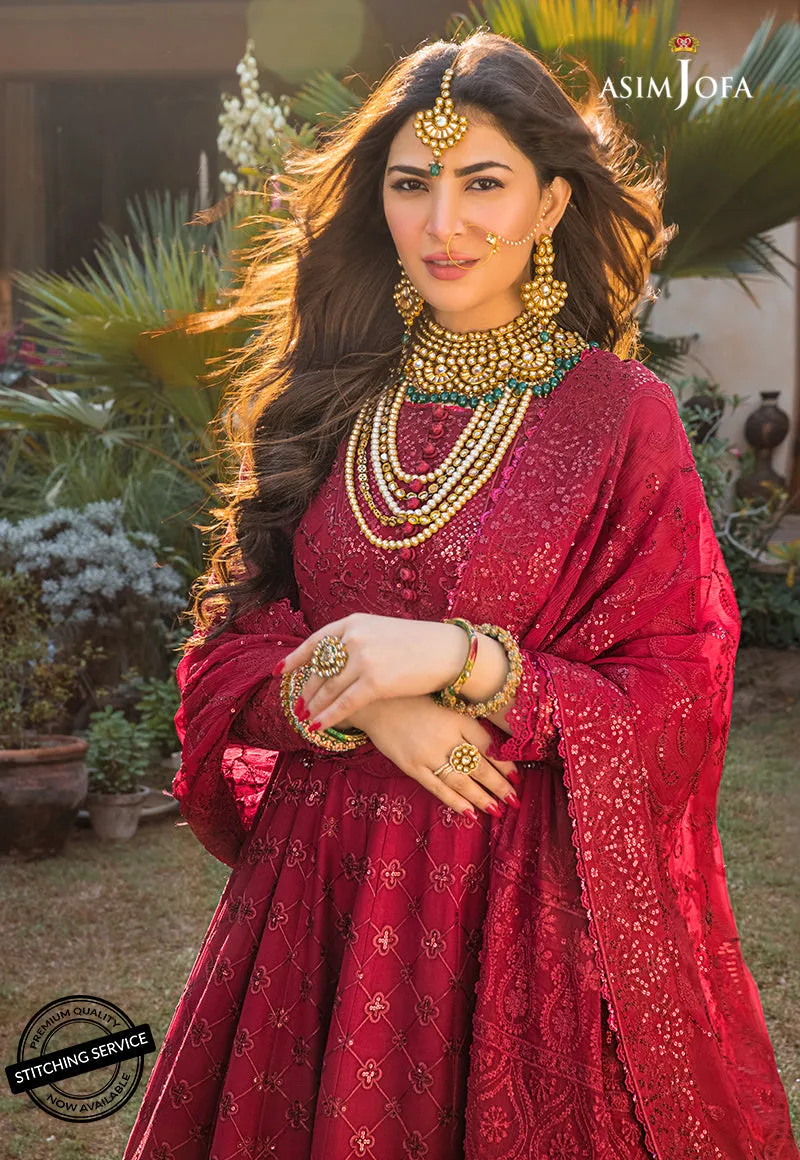 AJBN-03 | Asim Jofa  Baad-e-Naubahar Wedding Collection 2022 | Embroidered Chiffon Suits