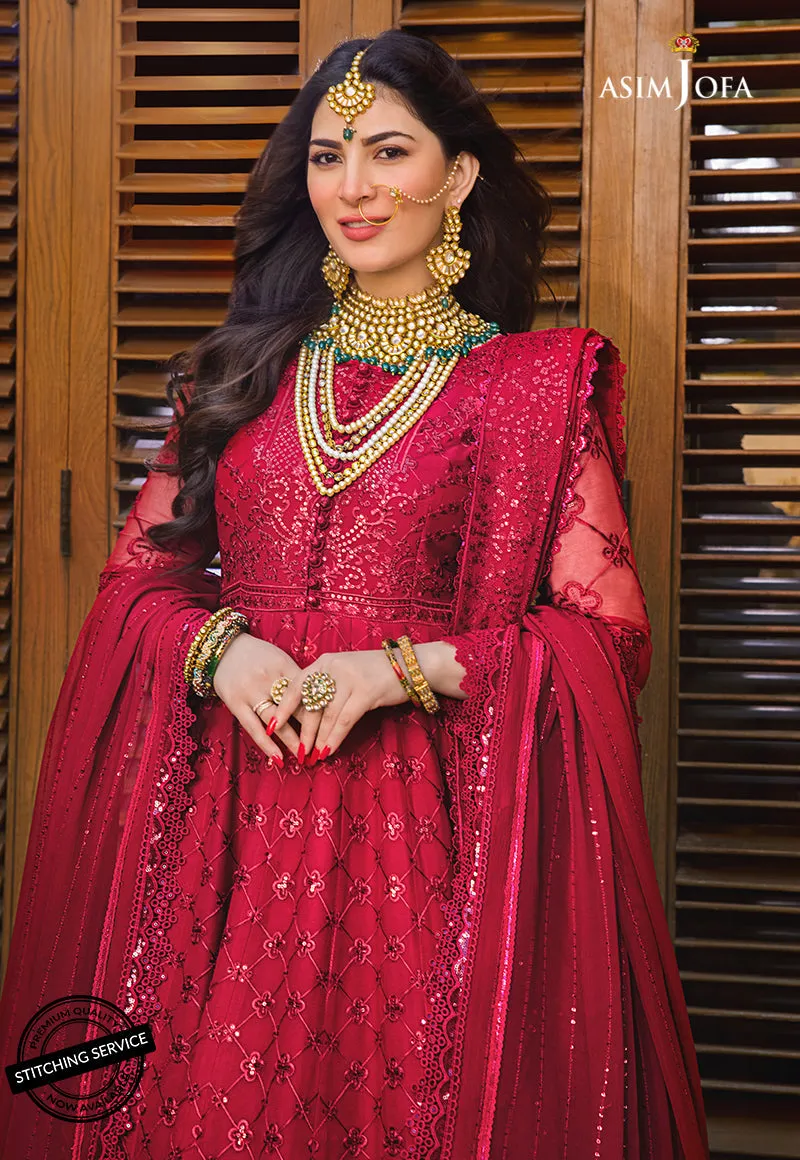 AJBN-03 | Asim Jofa  Baad-e-Naubahar Wedding Collection 2022 | Embroidered Chiffon Suits