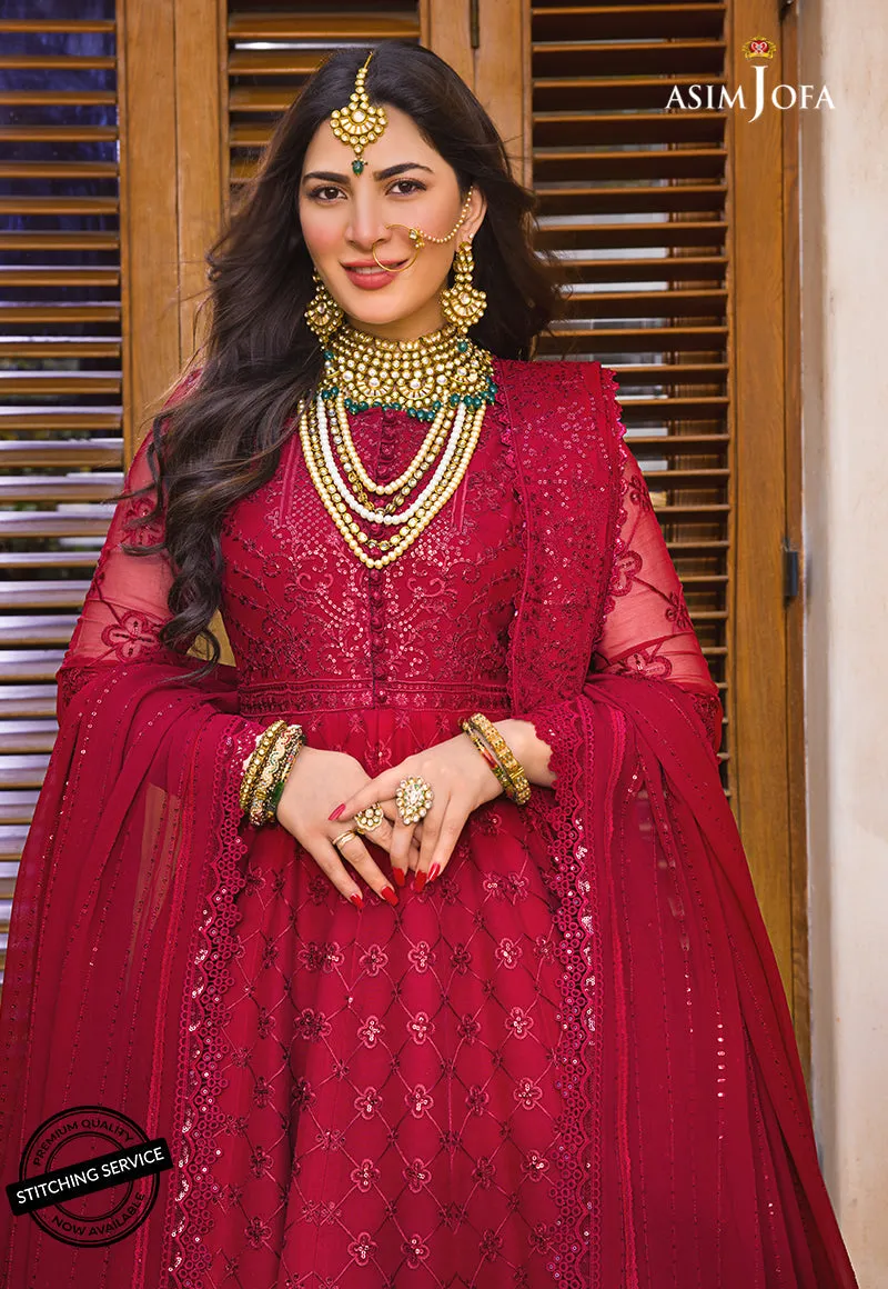 AJBN-03 | Asim Jofa  Baad-e-Naubahar Wedding Collection 2022 | Embroidered Chiffon Suits