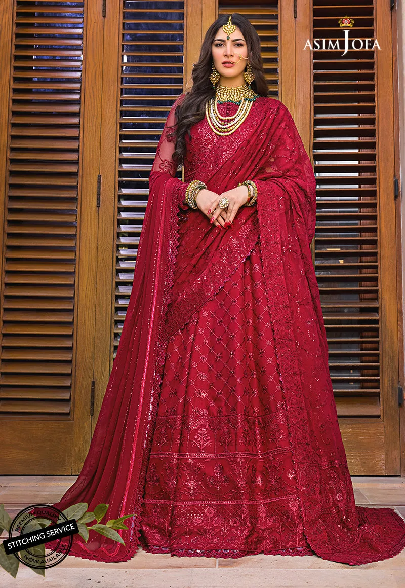 AJBN-03 | Asim Jofa  Baad-e-Naubahar Wedding Collection 2022 | Embroidered Chiffon Suits