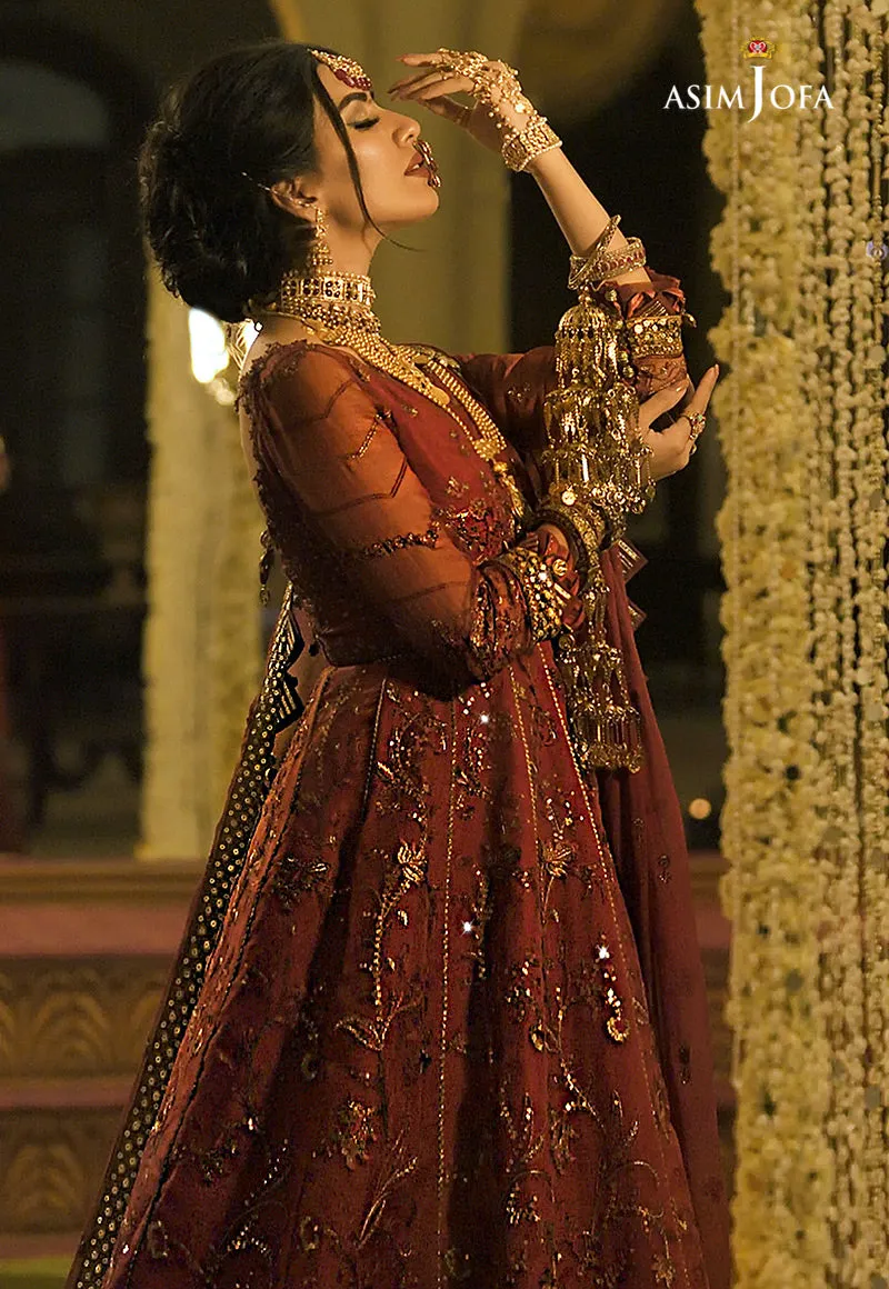 AJST-04 | Asim Jofa Sadqay Tumharay Eid Collection 2022 | Unstitched Embroidered Chiffon Suits
