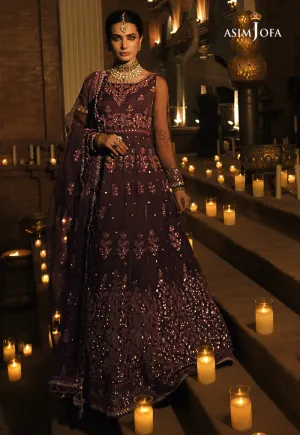 AJST-17 | Asim Jofa Sadqay Tumharay Eid Collection 2022 | Unstitched Embroidered Chiffon Suits
