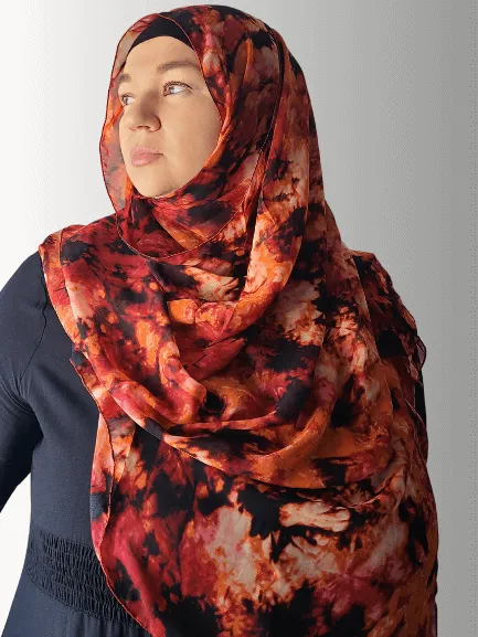 AMBER GLOW SQUARE HIJAB