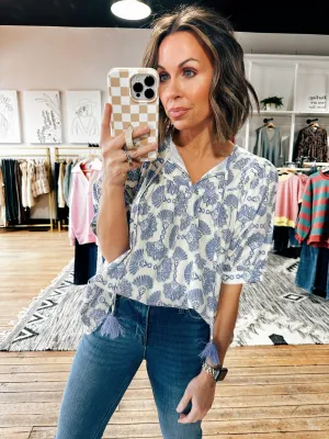 Ava Printed Pullover Top