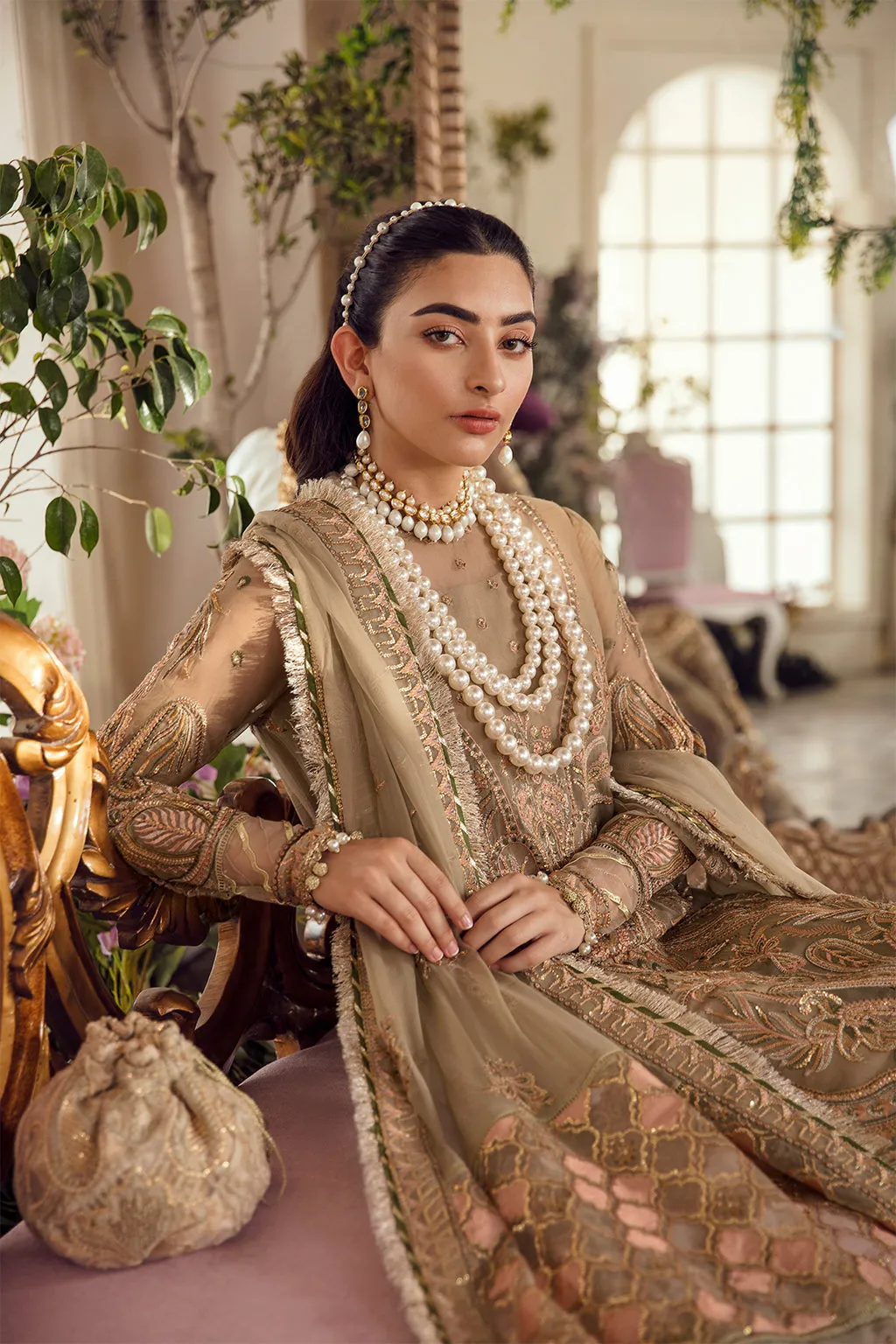 AYZAL | Afrozeh La Fuchsia Wedding Edition 2022 | Unstitched Embroidered Chiffon Suits