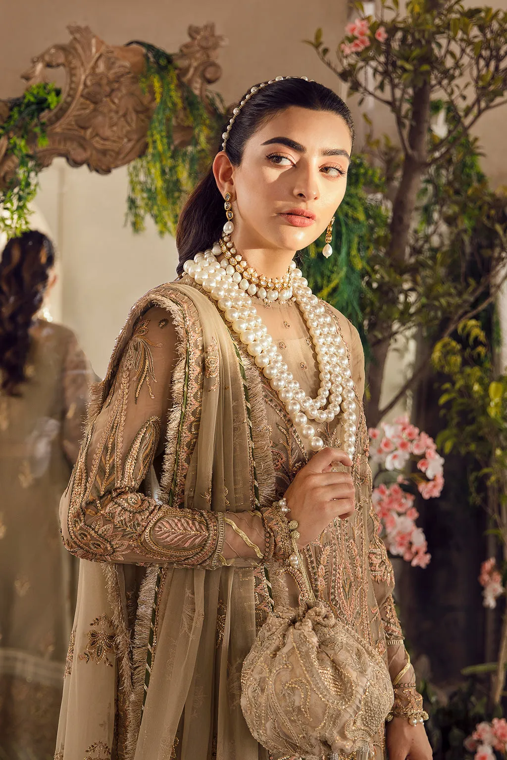 AYZAL | Afrozeh La Fuchsia Wedding Edition 2022 | Unstitched Embroidered Chiffon Suits
