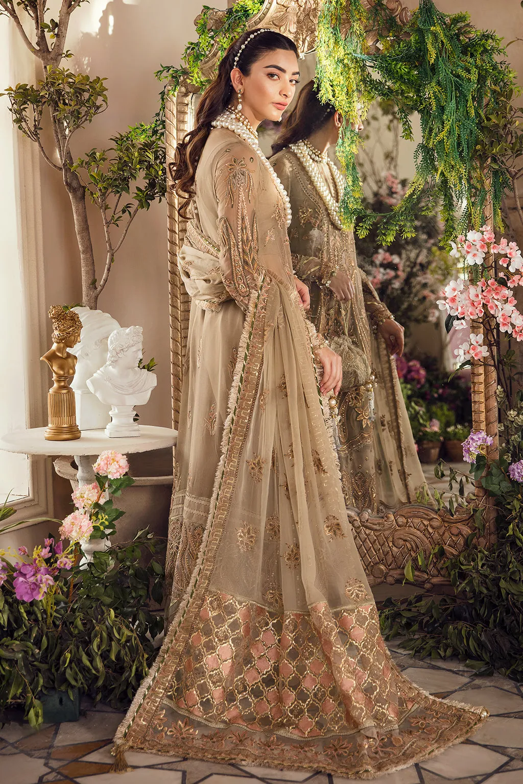 AYZAL | Afrozeh La Fuchsia Wedding Edition 2022 | Unstitched Embroidered Chiffon Suits