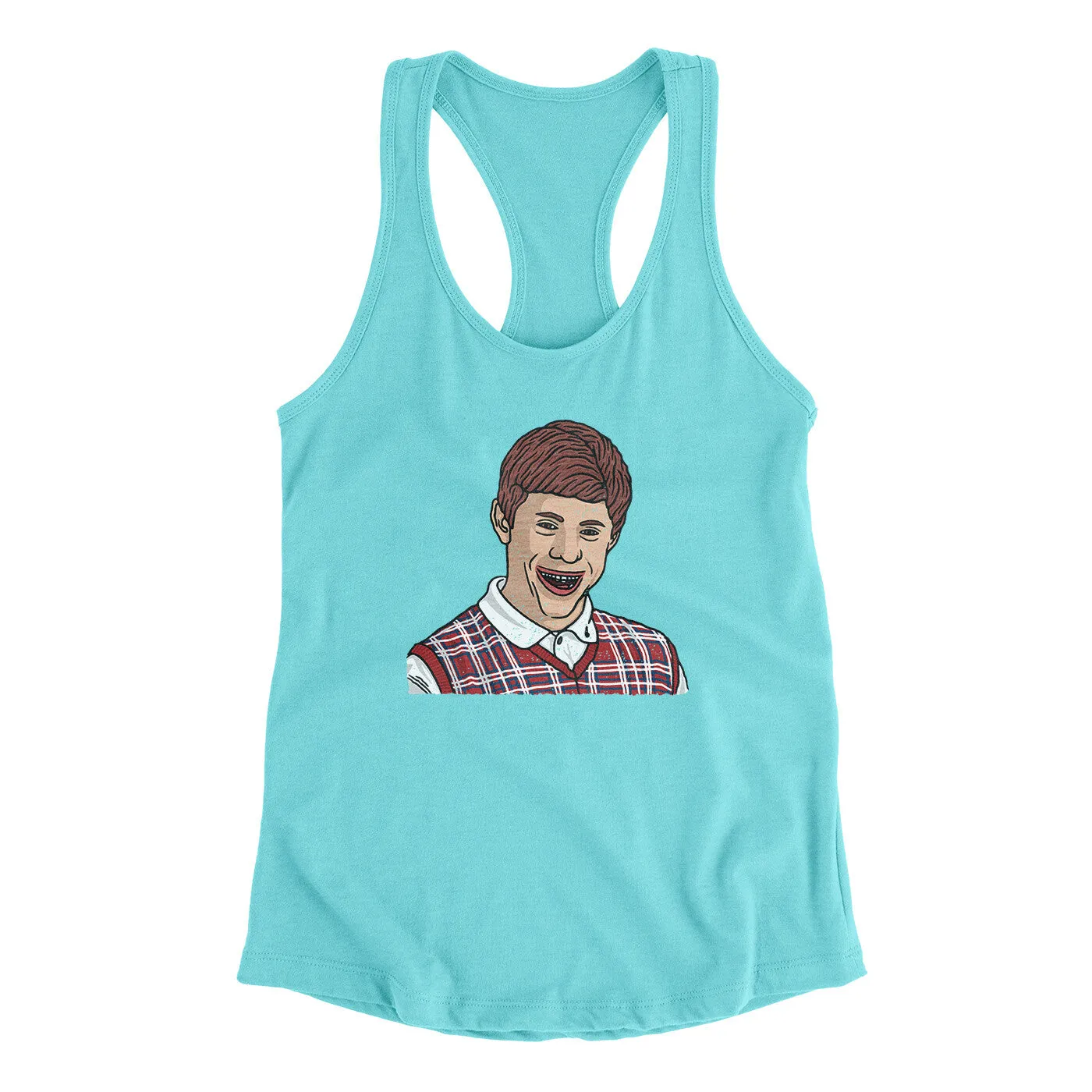 Bad Luck Brian Meme Funny Women's Racerback Tank