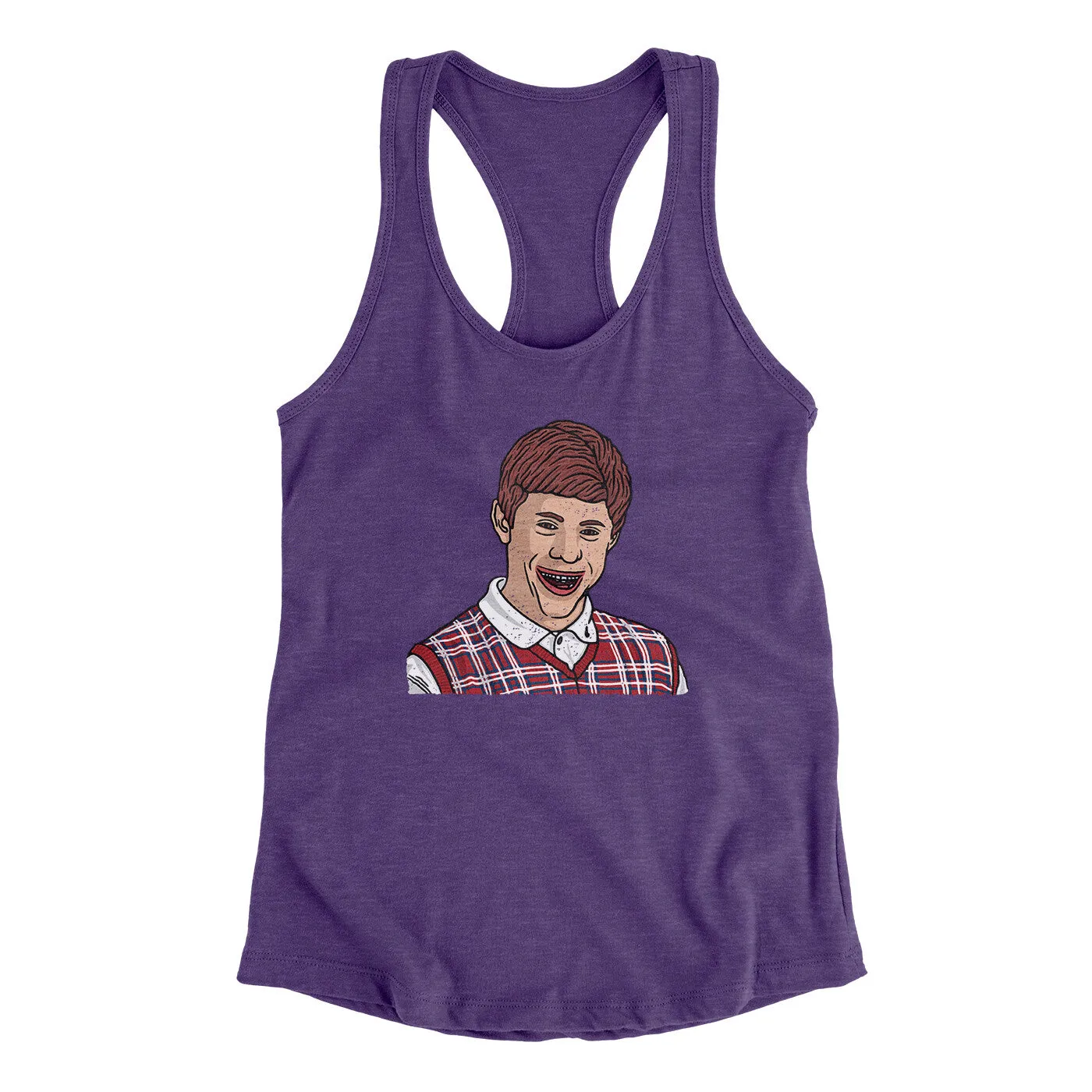 Bad Luck Brian Meme Funny Women's Racerback Tank