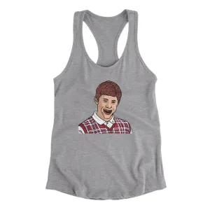 Bad Luck Brian Meme Funny Women's Racerback Tank