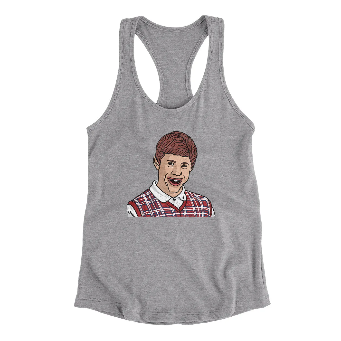 Bad Luck Brian Meme Funny Women's Racerback Tank