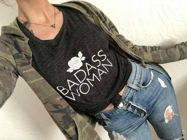 Badass Woman, Rose - Off the Shoulder