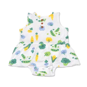 Bamboo Skirt Bodysuit (Farmers Market Print)