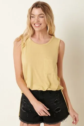 Bamboo Sleeveless Pocket Tank