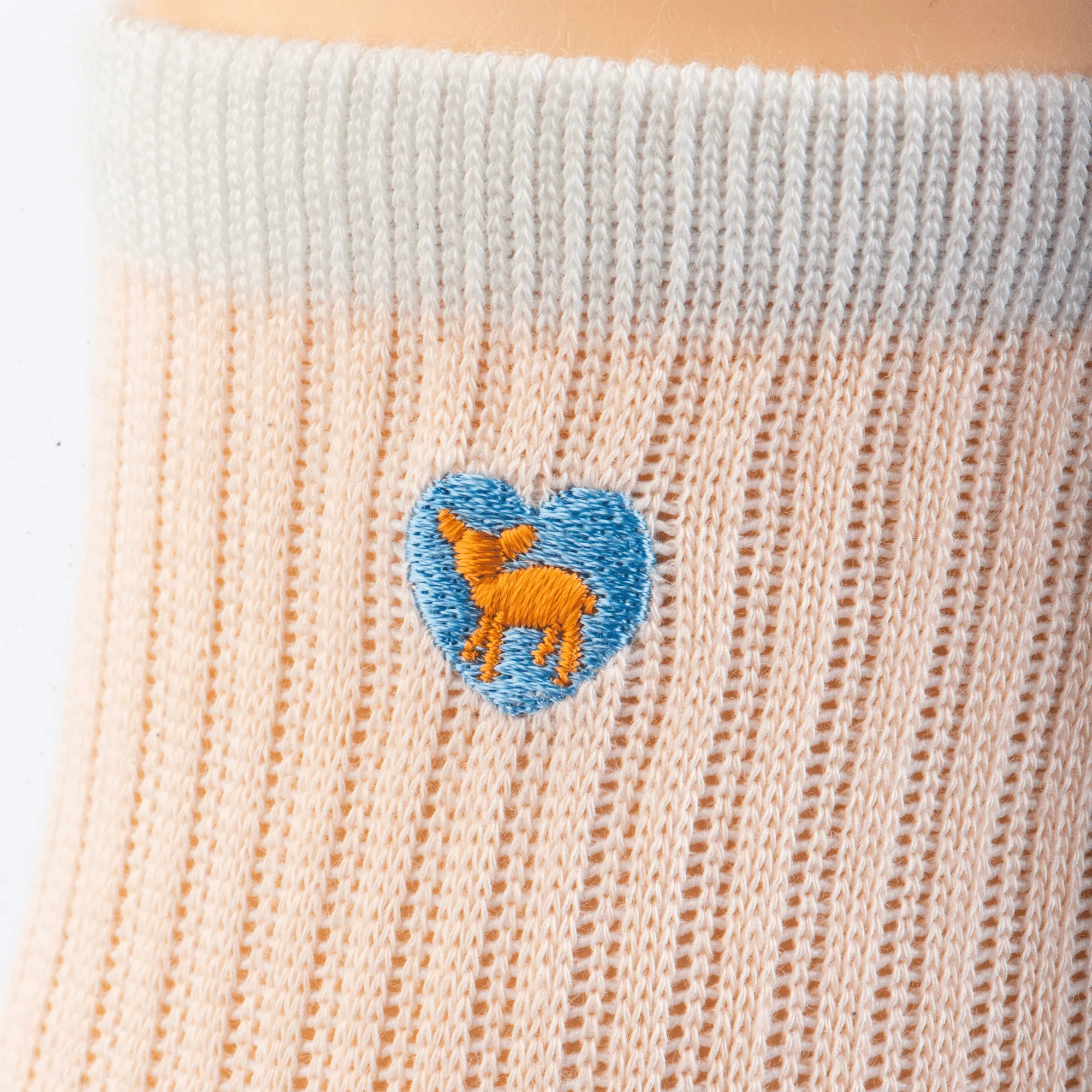 Bamboo Socks | Uptown Quarter Crew | A Line In The Sand Peach