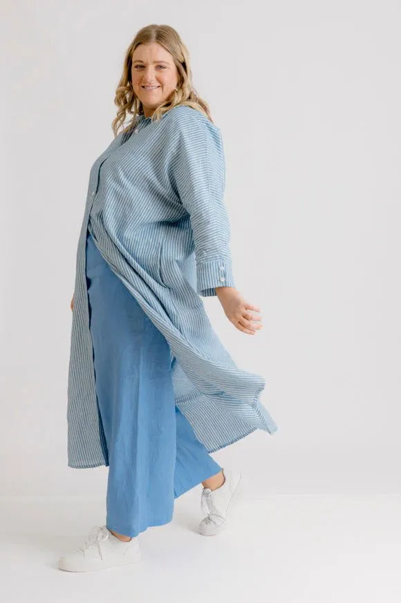 Bardot Linen Pant - Cornflower