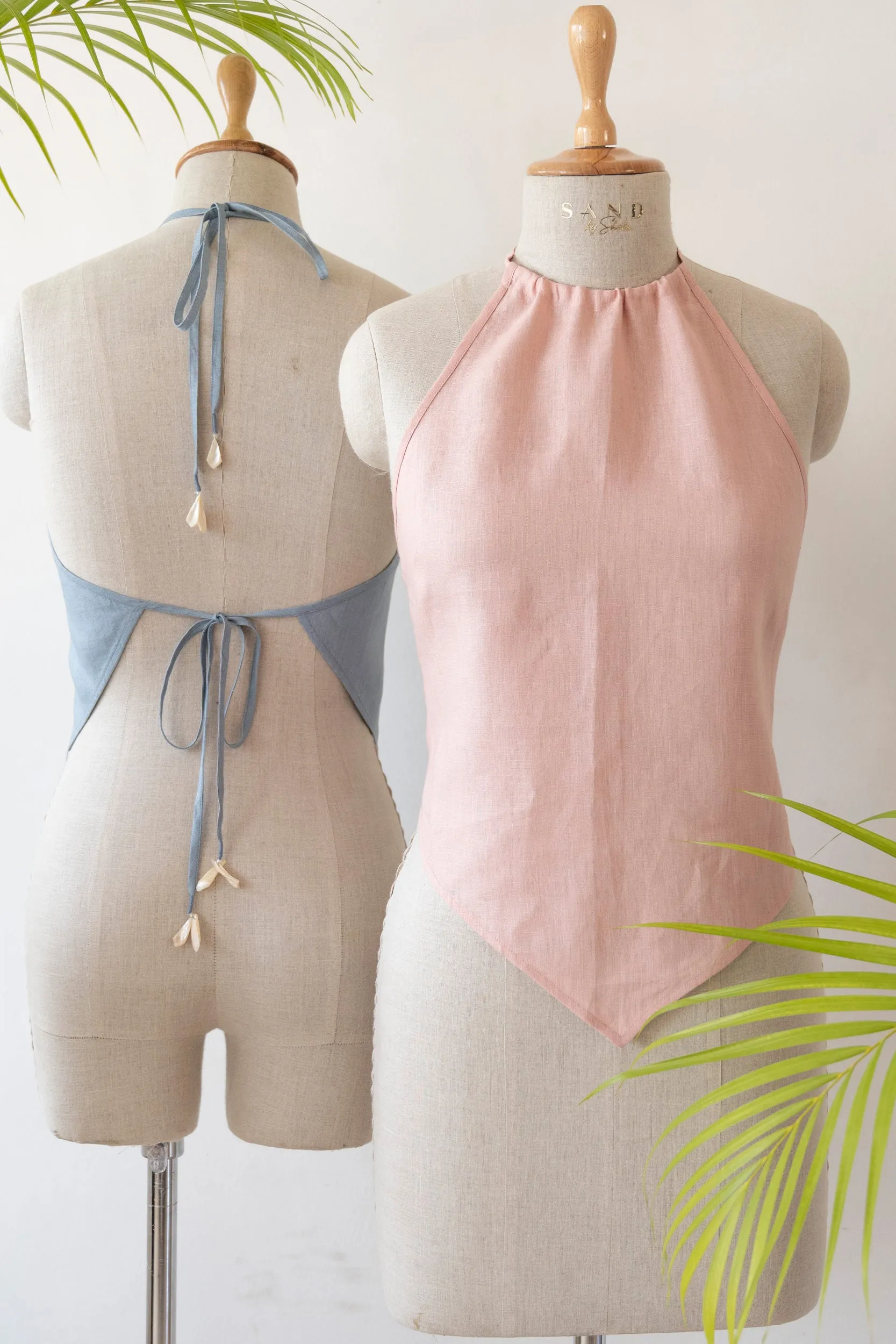 Bare Back Top (Dusk Blue)