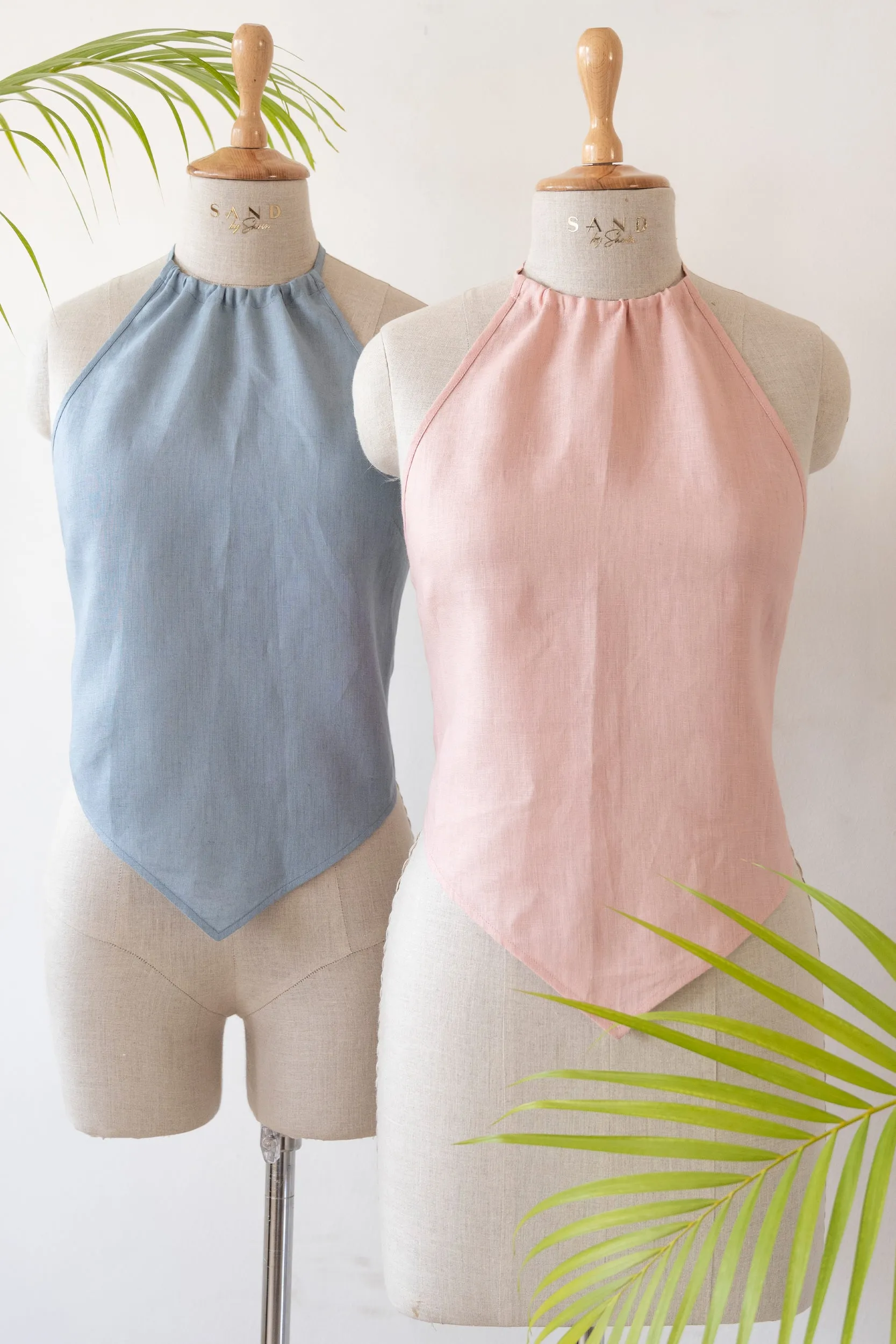Bare Back Top (Dusk Blue)