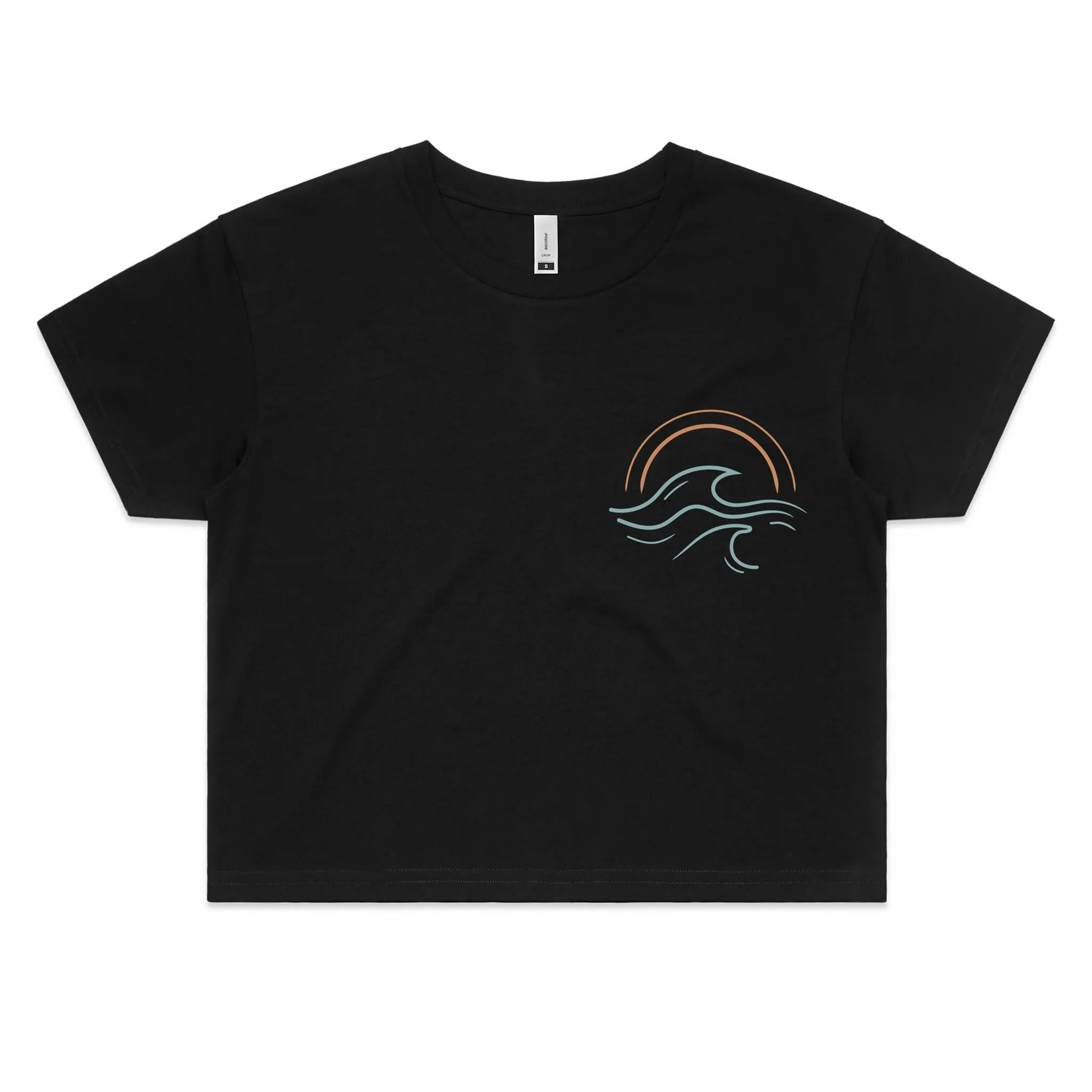 Barefoot and Salty women's Crop Tee